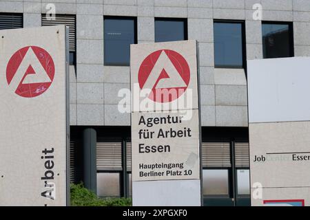 Aussenansicht der Agentur für Arbeit in Essen, Berliner Platz, Essen, 06.08.2024. *** Außenansicht der Arbeitsagentur Essen, Berliner Platz, Essen, 06 08 2024 Stockfoto