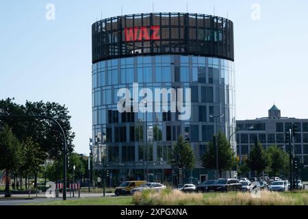 Aussenansicht der Funke Medien Gruppe, Funke Mediengruppe, Verlagshaus, WAZ, der Westen, NRZ, neue Ruhr Zeitung, Zeitungverlag, Jounalismus, Essen, 06.08.2024. *** Außenansicht der Funke Medien Gruppe, Funke Media Group, Verlag, WAZ, der Westen, NRZ, neue Ruhr Zeitung, Zeitungsverlag, Journalismus, Essen, 06 08 2024 Stockfoto