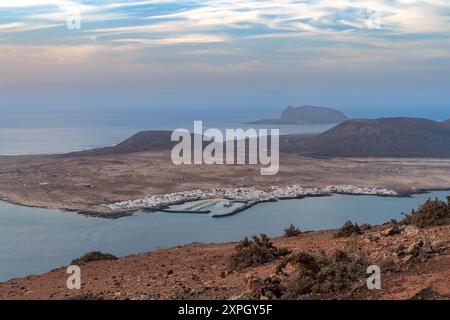 Graciosa Island in der Nähe der Hauptinsel Lanzarote, Kanarische Inseln, Spanien Stockfoto