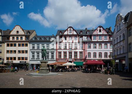 Koblenz, Deutschland - 28. Juli 2024: Jesuitenplatz in Koblenz, Rheinland-Pfalz Stockfoto