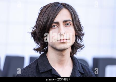 HOLLYWOOD, LOS ANGELES, KALIFORNIEN, USA - 5. AUGUST: Aidan Gallagher kommt zur Los Angeles Premiere von Netflix 'The Umbrella Academy' Staffel 4 - der letzten Staffel, die am 5. August 2024 im ägyptischen Theater Hollywood in Hollywood, Los Angeles, Kalifornien, USA stattfindet. (Foto: Xavier Collin/Image Press Agency) Stockfoto