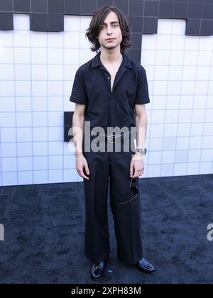 HOLLYWOOD, LOS ANGELES, KALIFORNIEN, USA - 5. AUGUST: Aidan Gallagher kommt zur Los Angeles Premiere von Netflix 'The Umbrella Academy' Staffel 4 - der letzten Staffel, die am 5. August 2024 im ägyptischen Theater Hollywood in Hollywood, Los Angeles, Kalifornien, USA stattfindet. (Foto: Xavier Collin/Image Press Agency) Stockfoto