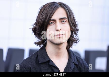 HOLLYWOOD, LOS ANGELES, KALIFORNIEN, USA - 5. AUGUST: Aidan Gallagher kommt zur Los Angeles Premiere von Netflix 'The Umbrella Academy' Staffel 4 - der letzten Staffel, die am 5. August 2024 im ägyptischen Theater Hollywood in Hollywood, Los Angeles, Kalifornien, USA stattfindet. (Foto: Xavier Collin/Image Press Agency) Stockfoto