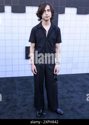 HOLLYWOOD, LOS ANGELES, KALIFORNIEN, USA - 5. AUGUST: Aidan Gallagher kommt zur Los Angeles Premiere von Netflix 'The Umbrella Academy' Staffel 4 - der letzten Staffel, die am 5. August 2024 im ägyptischen Theater Hollywood in Hollywood, Los Angeles, Kalifornien, USA stattfindet. (Foto: Xavier Collin/Image Press Agency) Stockfoto