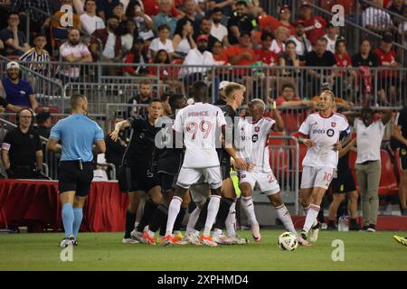 Toronto, ON, Kanada, 19. Juni 2024, D. Flores #20 war bei einem Kampf beim Major League Soccer Spiel zwischen Toronto FC und Nashville SC im BMO Field dabei. Stockfoto