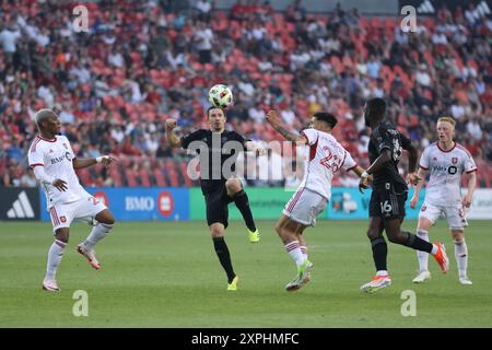 Toronto, Ontario, Kanada, 19. Juni 2024, Major League Soccer Spiel zwischen Toronto FC und Nashville SC im BMO Field. Das Spiel endete mit Toronto FC Stockfoto