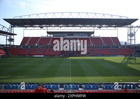 Toronto, ON, Kanada, 19. Juni 2024, Major League Soccer Spiel zwischen Toronto FC und Nashville SC im BMO Field. Stockfoto