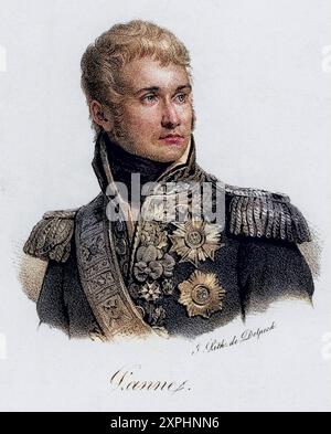 Jean Lannes, Herzog von Montebello 1769-1809, einer von Napoleons Generälen. Gewann die Schlacht von Montebello 1800. Kämpfte auch in Marengo, Austerlitz, Stockfoto