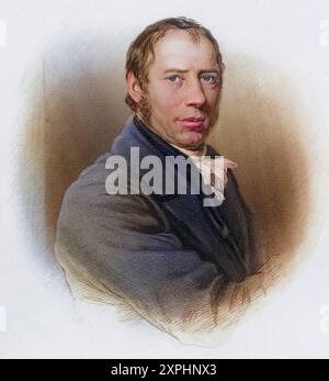 Richard Trevithick 1771-1833 englischer Ingenieur und Erfinder, geboren in der Nähe von Redruth, Cornwall. Zwischen 1800 und 1815 baute er eine Reihe Stockfoto