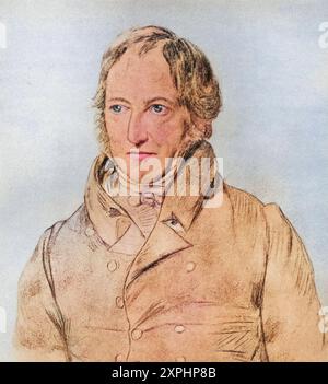 Georg Wilhelm Friedrich Hegel, 1770 bis 1831. Deutscher Philosoph., Historisch, digital restaurierte Reproduktion von einer Vorlage aus dem 19. Jahrhundert, Datum nicht angegeben Stockfoto