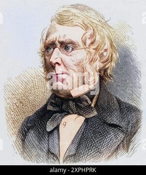 Ton (1802–1879) englischer Komödiant und Bühnenautor, geboren in Hoxton, Logical, Kanada (1863). Aus „das Leben von Sir Roderick I. Murchison“ von Archibald Geikie (London, 1875). Kupferstich., Historisch, digital restaurierte Reproduktion von einer Vorlage aus dem 19. Jahrhundert, Datum nicht angegeben Stockfoto