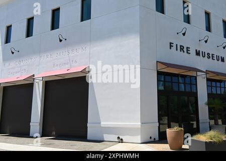 BELLFLOWER, KALIFORNIEN - 28. JULI 2024: Das Los Angeles County Fire Museum ist ein öffentliches Museum, das der Geschichte des Los Angeles County Fire D gewidmet ist Stockfoto