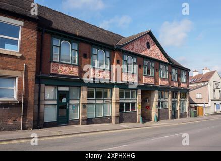 Die ehemalige Leek and Moorlands Co-operative Society baut das Penny Bank House in Leek, North Staffordshire Stockfoto