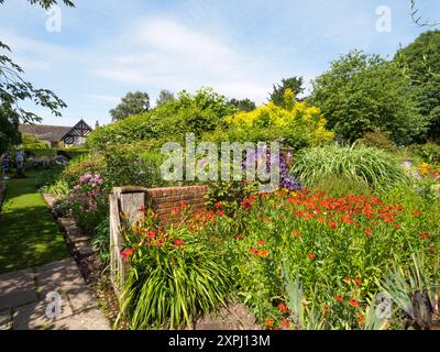 Der Heiße Garten, Wollerton Old Hall Stockfoto