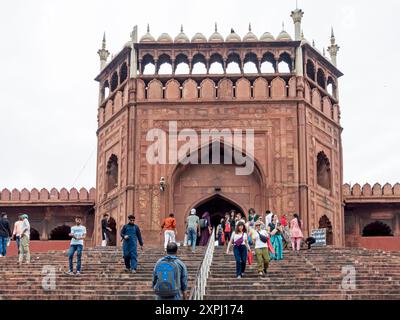 JAMA Masjid Moschee in Delhi/Indien Stockfoto