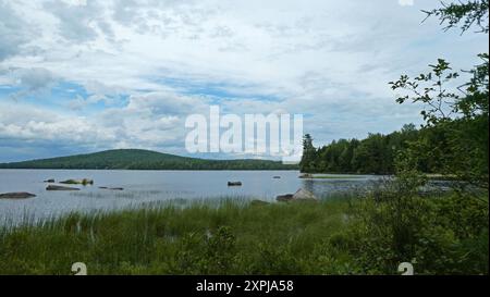 Grand lac Saint-Francois Frontenac Nationalpark, Quebec, Kanada, Nordamerika, Amerika Stockfoto