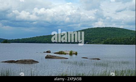 Grand lac Saint-Francois Frontenac Nationalpark, Quebec, Kanada, Nordamerika, Amerika Stockfoto