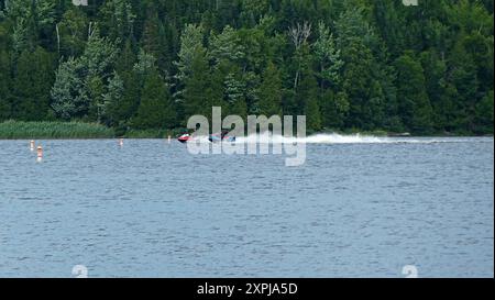 Grand lac Saint-Francois Frontenac Nationalpark, Quebec, Kanada, Nordamerika, Amerika Stockfoto