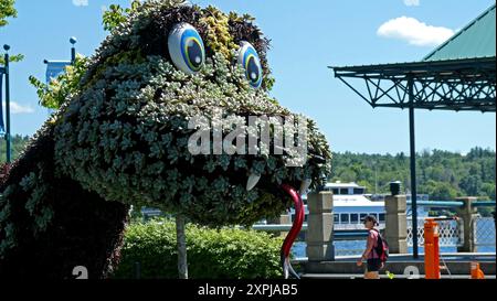 Memphre Monster in Magog, Quebec, Kanada, Nordamerika, Amerika Stockfoto