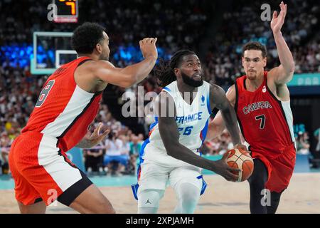 Paris, Frankreich. August 2024. Während eines Viertelfinalspiels der Männer bei den Olympischen Spielen 2024 in Paris, Frankreich am Dienstag, den 6. August 2024. Foto: Richard Ellis/UPI Credit: UPI/Alamy Live News Stockfoto