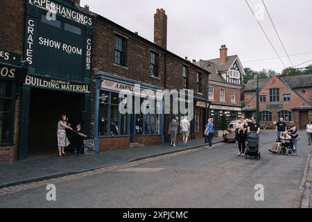 Madrid, Spanien. August 2024. Blick auf das Black Country Living Museum, ein Museum, das die Lebensweise zwischen 1940 und 1960 nachbildet, am 6. August 2024 in Birmingham Stockfoto