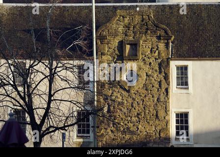 Das restaurierte Hal O' The Wynd's House in Mill Wynd, Perth, Schottland, verewigt von Sir Walter Scott in seinem Roman „The Fair Maid of Perth“ Stockfoto