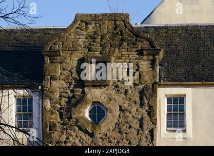 Das restaurierte Hal O' The Wynd's House in Mill Wynd, Perth, Schottland, verewigt von Sir Walter Scott in seinem Roman „The Fair Maid of Perth“ Stockfoto