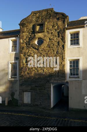 Das restaurierte Hal O' The Wynd's House in Mill Wynd, Perth, Schottland, verewigt von Sir Walter Scott in seinem Roman „The Fair Maid of Perth“ Stockfoto