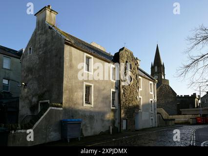 Das restaurierte Hal O' The Wynd's House in Mill Wynd, Perth, Schottland, verewigt von Sir Walter Scott in seinem Roman „The Fair Maid of Perth“ Stockfoto