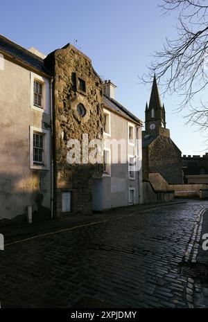 Das restaurierte Hal O' The Wynd's House in Mill Wynd, Perth, Schottland, verewigt von Sir Walter Scott in seinem Roman „The Fair Maid of Perth“ Stockfoto