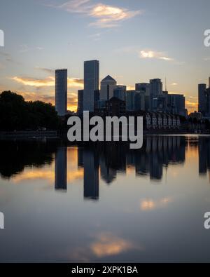 Blick von Grönland Docks, Surrey Quays Stockfoto