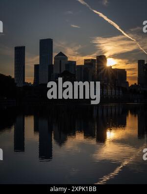 Blick von Grönland Docks, Surrey Quays Stockfoto