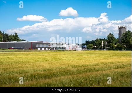 Geeste-Dalum, Niedersachsen, Deutschland, 14. Juli 2024 - die Wienhoff-Fabrik für Landmaschinen Stockfoto