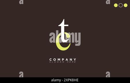 CT Alphabet Buchstaben Initialen Monogramm Logo Stock Vektor
