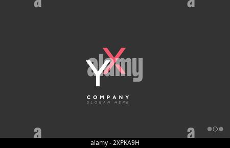 YX Buchstaben Buchstaben Initialen Monogramm Logo Stock Vektor