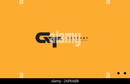 GT Alphabet Buchstaben Initialen Monogramm Logo Stock Vektor