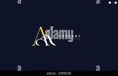 AK Alphabet Buchstaben Initialen Monogramm Logo Stock Vektor