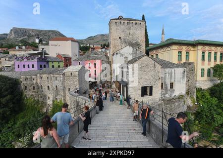 Stari Most (Alte Brücke). Mostar. Bosnien und Herzegowina Stockfoto