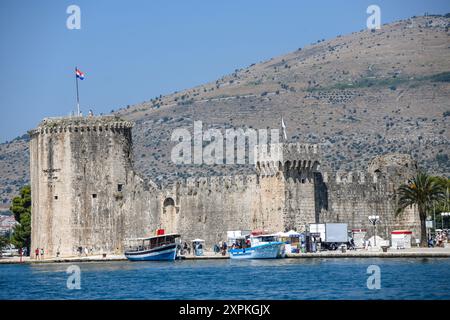 Schloss Kamerlengo. Trogir, Kroatien. Stockfoto