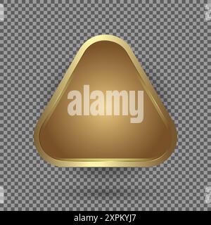 Goldene Kreisknöpfe, Premium-Banner auf transparentem Hintergrund, 2 goldene Knöpfe im runden goldenen Rahmen Vektor-Illustration Design Stock Vektor