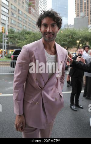 New York City. August 2024. New York, USA, 2. August 2024 - Justin Baldoni bei der Premiere „IT Ends With US“ im AMC Lincoln Square Theater am 6. August 2024 in New York City. Quelle: Luiz Rampelotto/EuropaNewswire/dpa/Alamy Live News Stockfoto