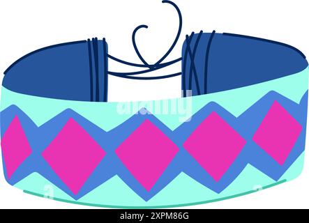 Perle Freundschaft Armband Cartoon Vektor Illustration Stock Vektor