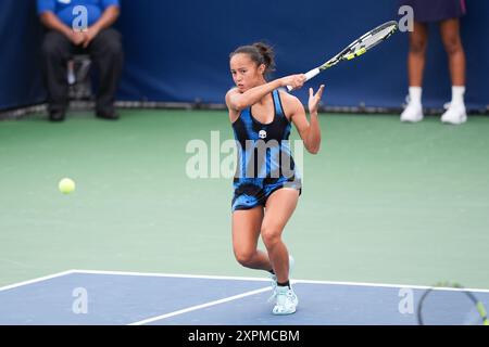 Toronto, Kanada. August 2024. Bianca Fernandez aus Kanada am 1. Tag der National Bank Open in Toronto, Kanada am Dienstag, den 6. August 2024. (Foto: Michael Chisholm/SIPA USA) Credit: SIPA USA/Alamy Live News Stockfoto