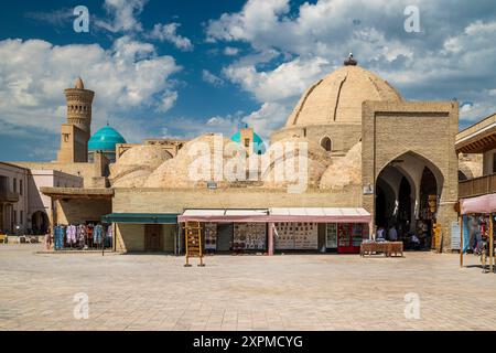 Malerischer Blick auf die Altstadt, Buchara, Usbekistan Stockfoto