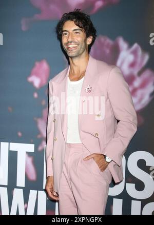 New York, NY, USA. August 2024. Justin Baldoni bei der NY-Premiere von IT Ends With US am 6. August 2024 im AMC Lincoln Square Theater in New York City Credit: RW/Media Punch/Alamy Live News Stockfoto