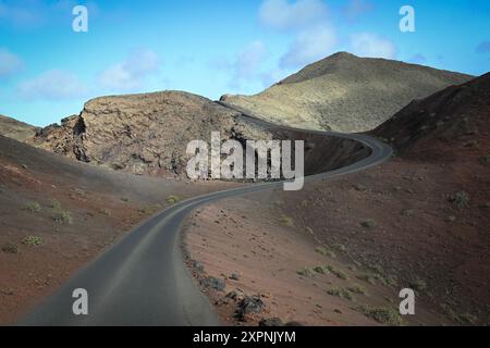 Die Feuerberge (Montanas del Fuego) im Timanfaya Nationalpark, Lanzarote Stockfoto