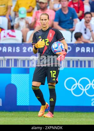 Ann-Katrin Berger, Torhüterin DFB Frauen 12 beim Olympischen Halbfinalspiel DEUTSCHLAND, USA. , . In Lyon, Frankreich. Saison 2024/2025 Fotograf: ddp Images/STAR-Images Credit: ddp Media GmbH/Alamy Live News Stockfoto