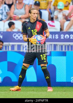 Ann-Katrin Berger, Torhüterin DFB Frauen 12 beim Olympischen Halbfinalspiel DEUTSCHLAND, USA. , . In Lyon, Frankreich. Saison 2024/2025 Fotograf: ddp Images/STAR-Images Credit: ddp Media GmbH/Alamy Live News Stockfoto