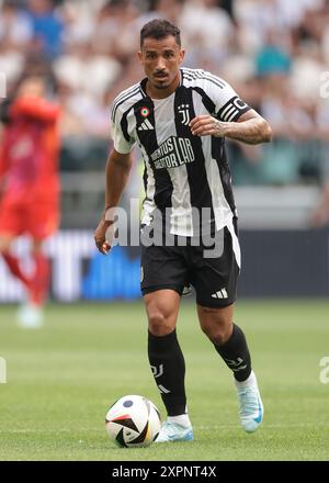 Turin, Italien. August 2024. Danilo von Juventus während des Freundschaftsspiels vor der Saison im Allianz Stadium in Turin. Der Bildnachweis sollte lauten: Jonathan Moscrop/Sportimage Credit: Sportimage Ltd/Alamy Live News Stockfoto