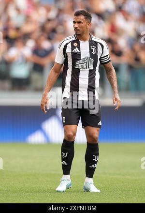 Turin, Italien. August 2024. Danilo von Juventus während des Freundschaftsspiels vor der Saison im Allianz Stadium in Turin. Der Bildnachweis sollte lauten: Jonathan Moscrop/Sportimage Credit: Sportimage Ltd/Alamy Live News Stockfoto